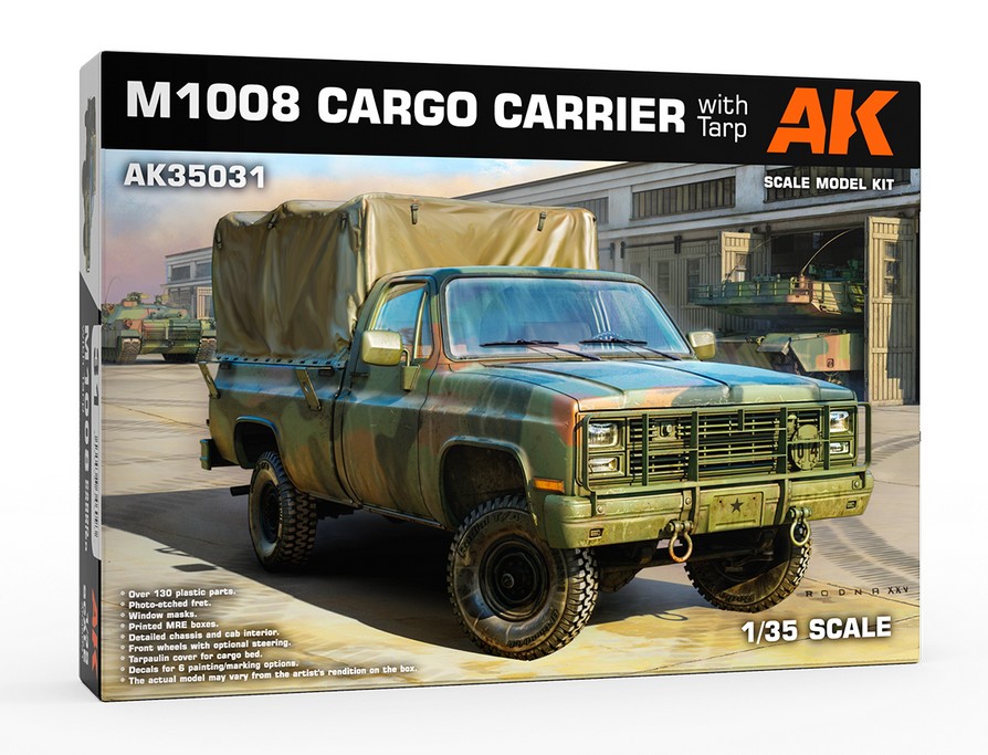 AK Interactive 35031 M1008 TROOP CARRIER WITH TARP 1:35 Bausatz Neu