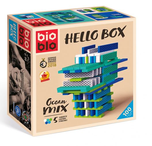 Bioblo 64031 HELLO BOX "Ocean-Mix" mit 100 Bausteinen Neu OVP