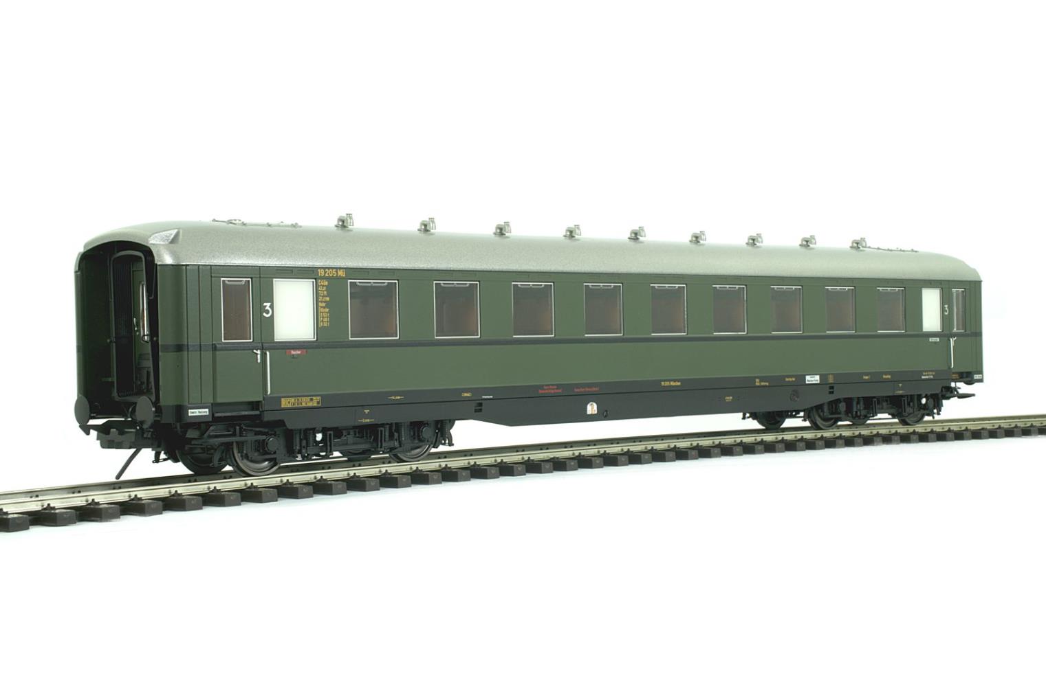 Lenz 41261-01 Schürzenwagen C4ü-38 3.Klasse DB 1:45 Spur 0 Neu