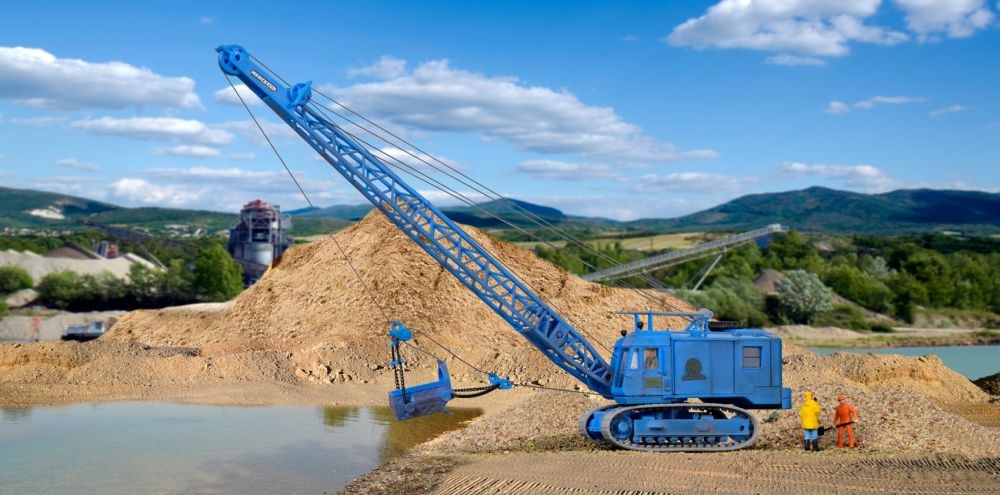 Kibri 11283 H0 MENCK Bagger M154 LC mit Schürfkübel