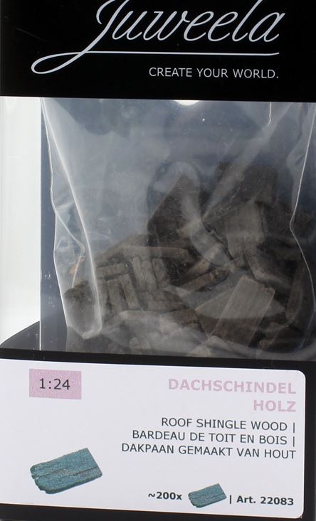 Juweela 22083 Dachschindeln Holz braun, ~200x (Miniatur)