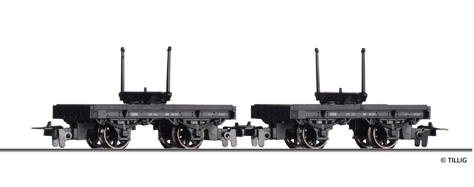 Tillig 15994 Drehschemelwagenpaar der NKB, H0m 1:87, NEU OVP