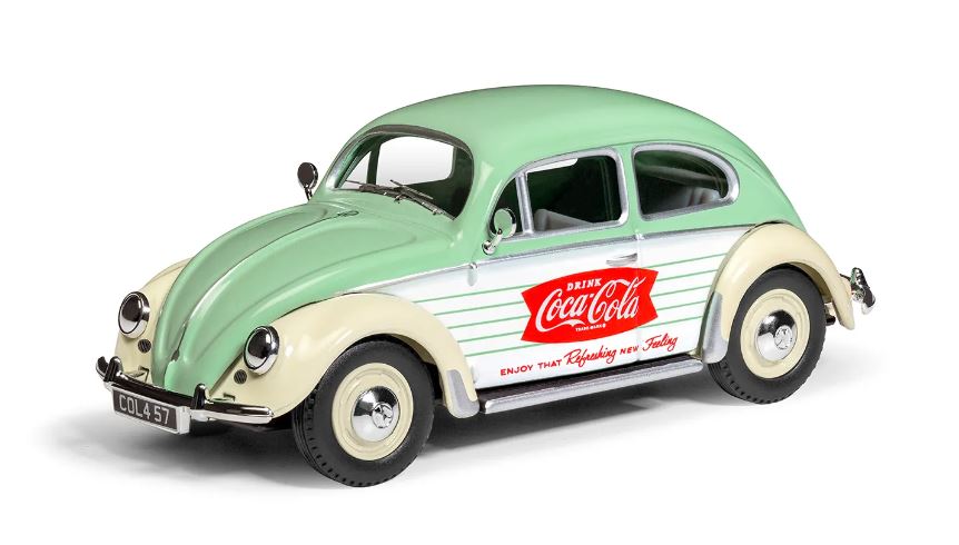 Corgi CC01201 VW Käfer Coca Cola 1:43 grün Fertigmodell Neu OVP