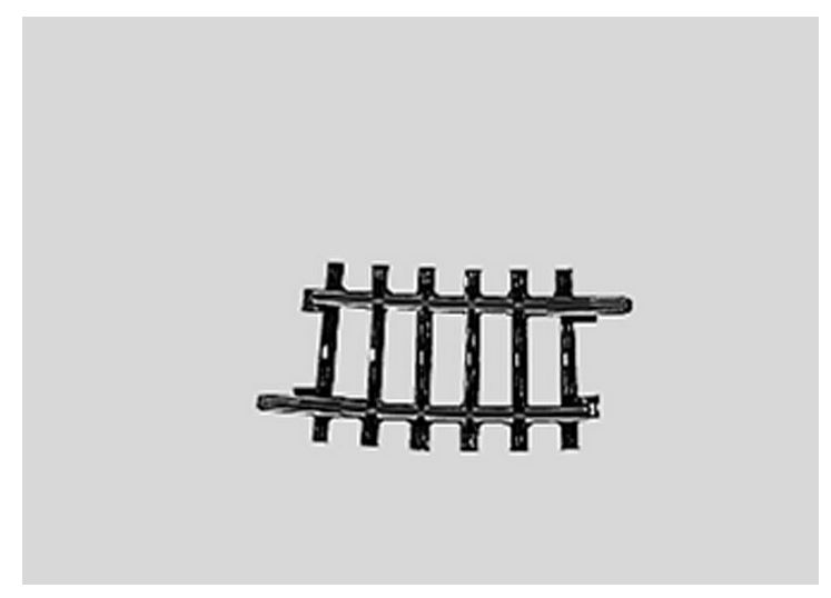 Märklin 2224 Gebogenes Gleis - 7° 30' - Spur H0 - Neu
