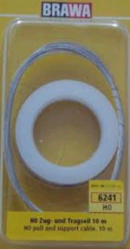 Brawa 6241 Zug- und Tragseil 10 m 1:87 Spur H0 Neu OVP