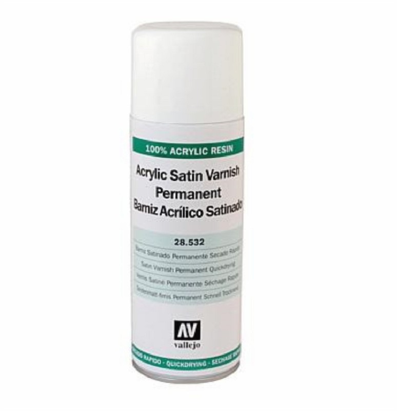 Vallejo 28532 Klarlack, seidenmatt, Sprühdose, 400 ml