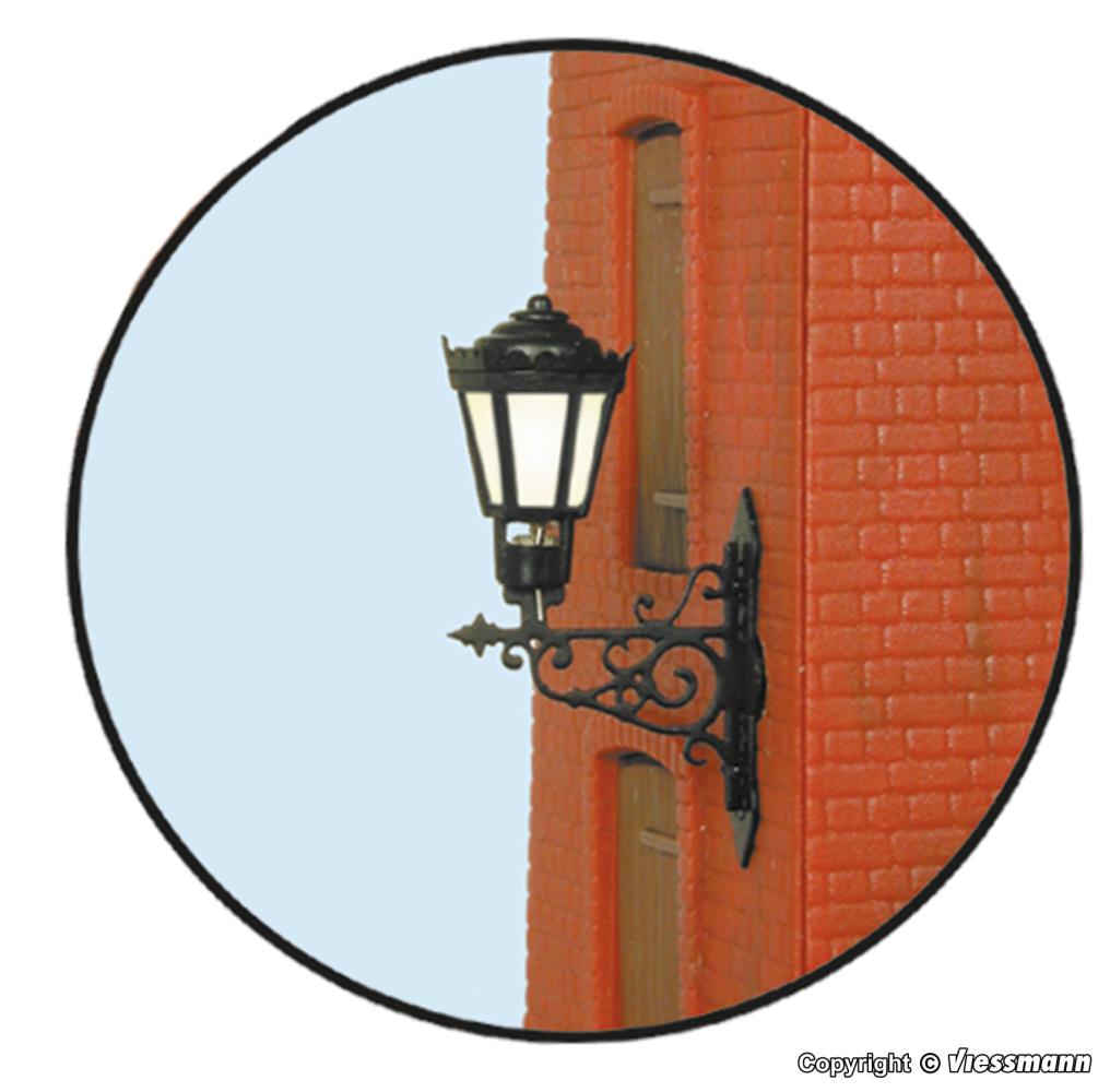 Viessmann 9074 Wandlaterne LED warmweiß 1:45 Spur 0 Neu OVP