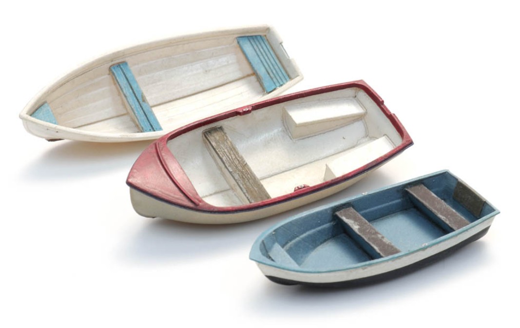 Artitec 387.615 Ruderboote aus Polyester (3x) 1:87 Spur H0 Neu OVP
