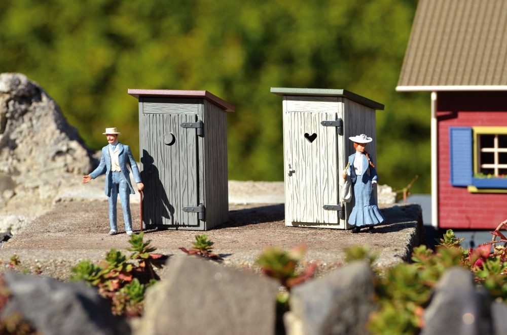 Piko 62719 Toilettenhäuschen (2 Stück) 1:22,5 Spur G