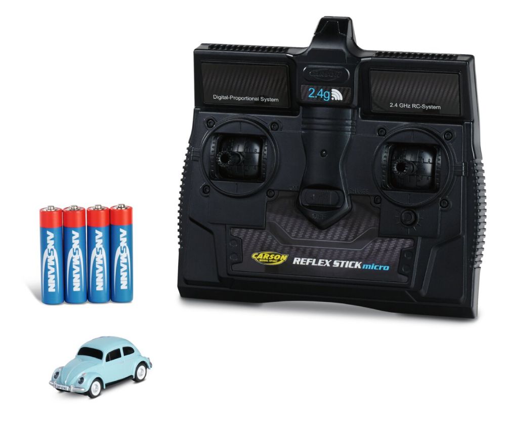 Carson 500504182 1:87 VW Beetle bahamablau