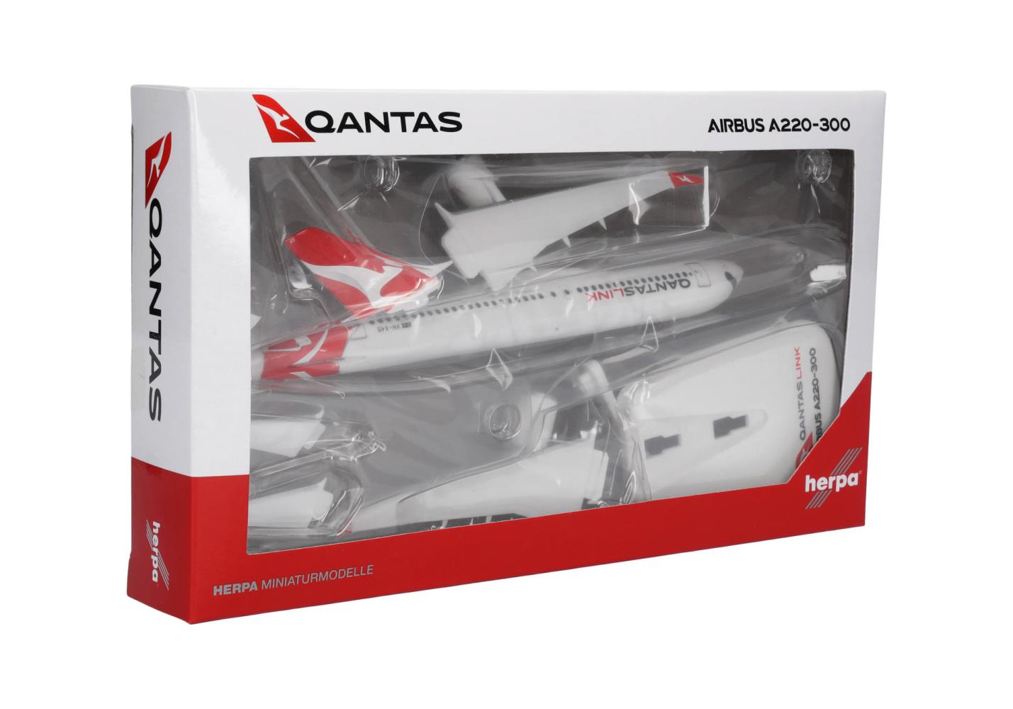 Herpa 614337 QantasLink Airbus A220-300 1:200 Snap-Fit Neu OVP
