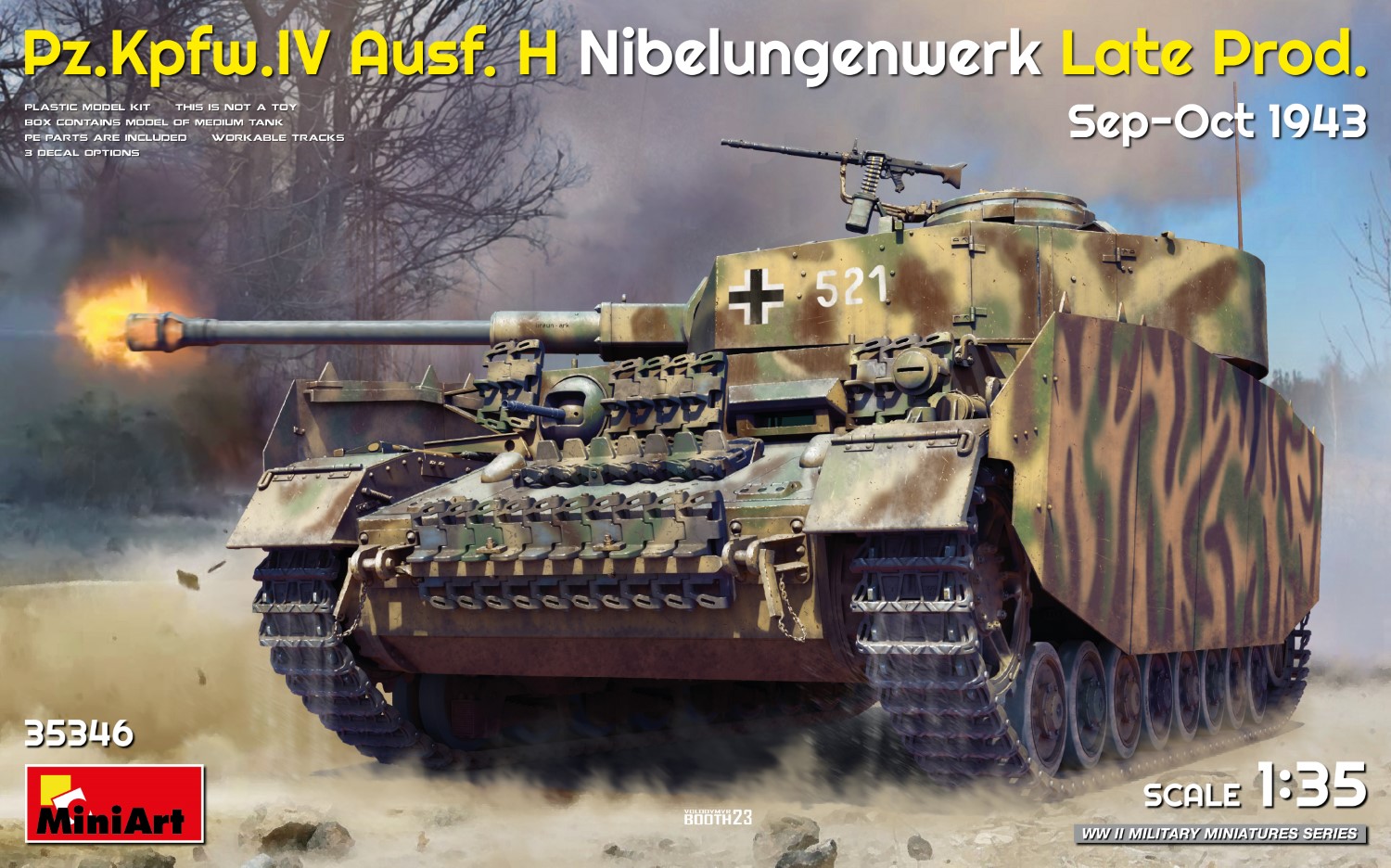 MiniArt 35346 Pz.Kpfw. IV Ausf. H Nibelungenwerk 1:35 Bausatz Neu