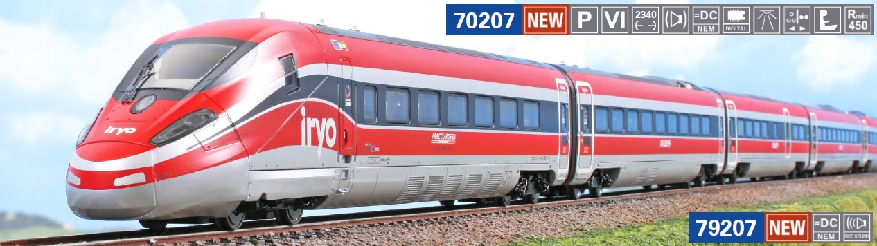 ACME 70207 Frecciarossa 1000 Iryo/FS 8-teilig 1:87 Spur H0 DC