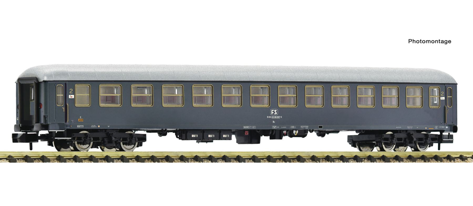 Fleischmann 863961 UIC-X-Schnellzugwagen 2. Klasse FS 1:160 Spur N DC