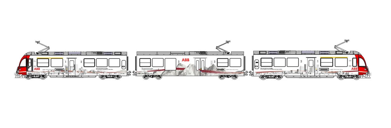 Kato 10-1273A Allegra ABe 8/12 ABB #3510 1:160 Spur N Neu OVP