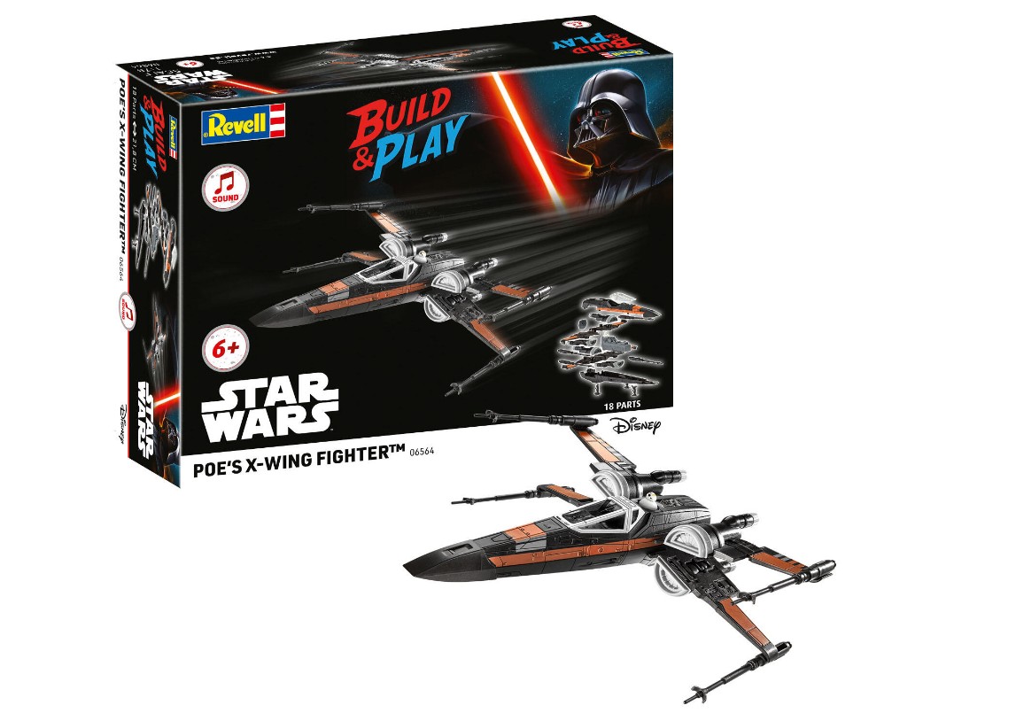 Revell 06564 Build & Play: Poe's X-Wing Fighter Sound 1:78 Bausatz