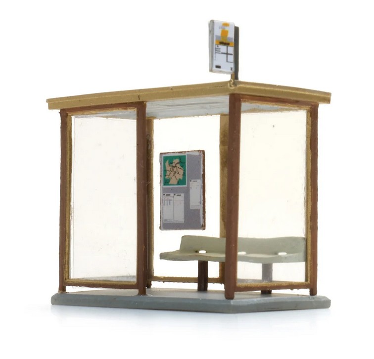 Artitec 387.695 Belgische Bushaltestelle 1:87 Spur H0 Fertigmodell NEU