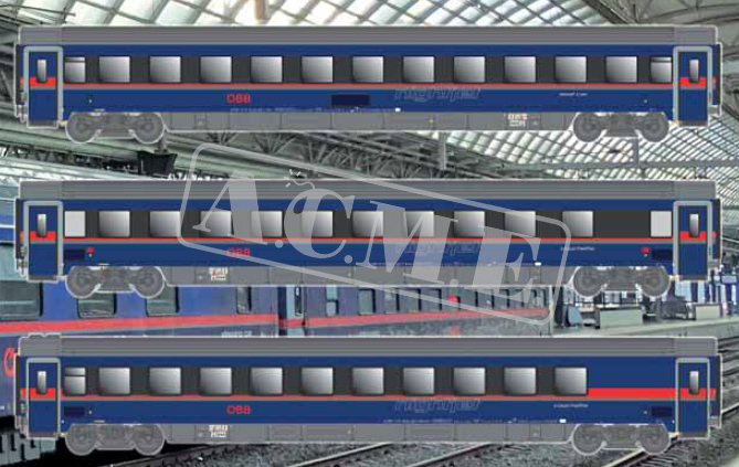 ACME 55371 Set Nightjet 3-teilig, ÖBB 1:87 Spur H0 DC NEU OVP