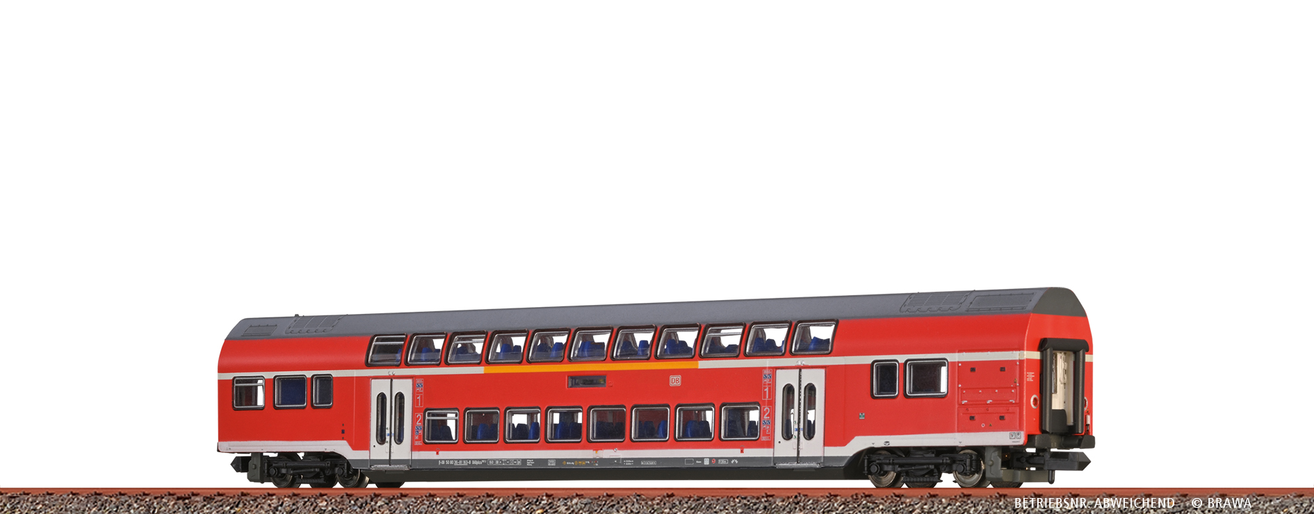 Brawa 64530 TWINDEXX VARIO® Doppelstock-Mittelwgn DB AG Spur N