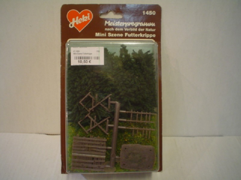Heki 1450 Mini Szene Futterkrippe Spur H0 1:87