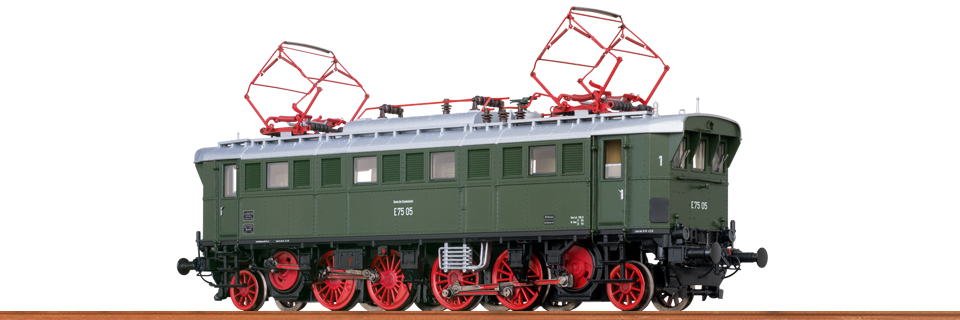 Brawa 43207 Ellok BR E75 der DB - Spur H0 - AC Dig. EXTRA - Neu