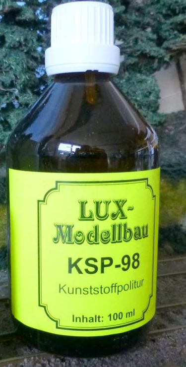 Lux-Modellbau 9007 KSP-98 Kunststoffpolitur 100 ml Glasflasche Neu
