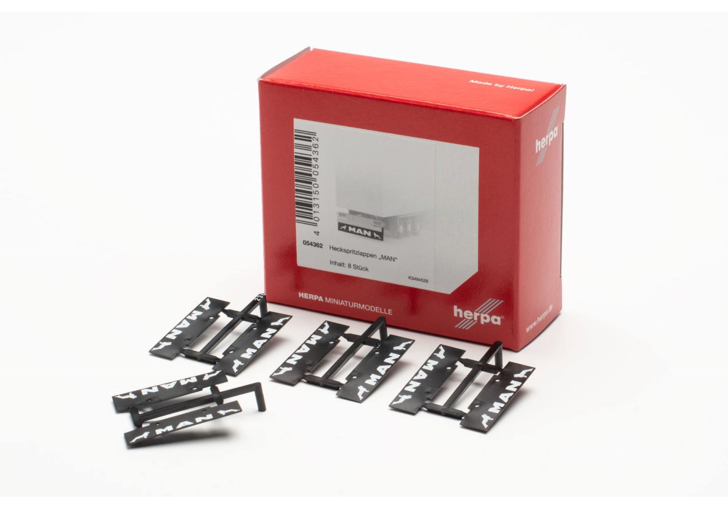 Herpa 054362 Zubehör Heckspritzlappen für Auflieger und LKW 1:87