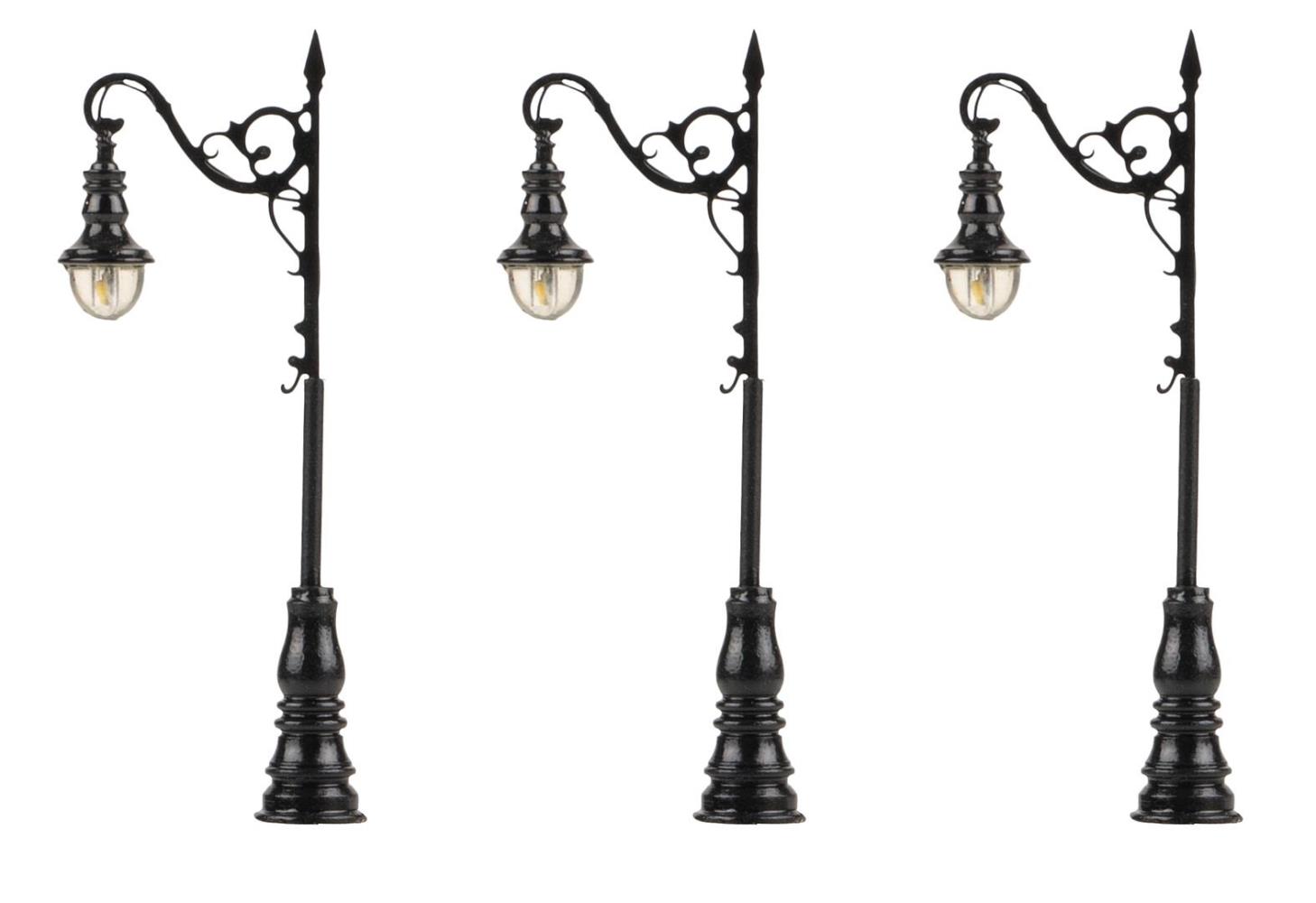 Faller 272131 LED-Laterne Bogenleuchte warmweiß 1:160 Spur N