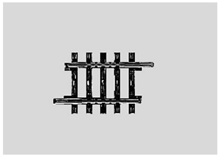 Märklin 2208 Gerades Gleis - 35,1 mm - Spur H0 - Neu