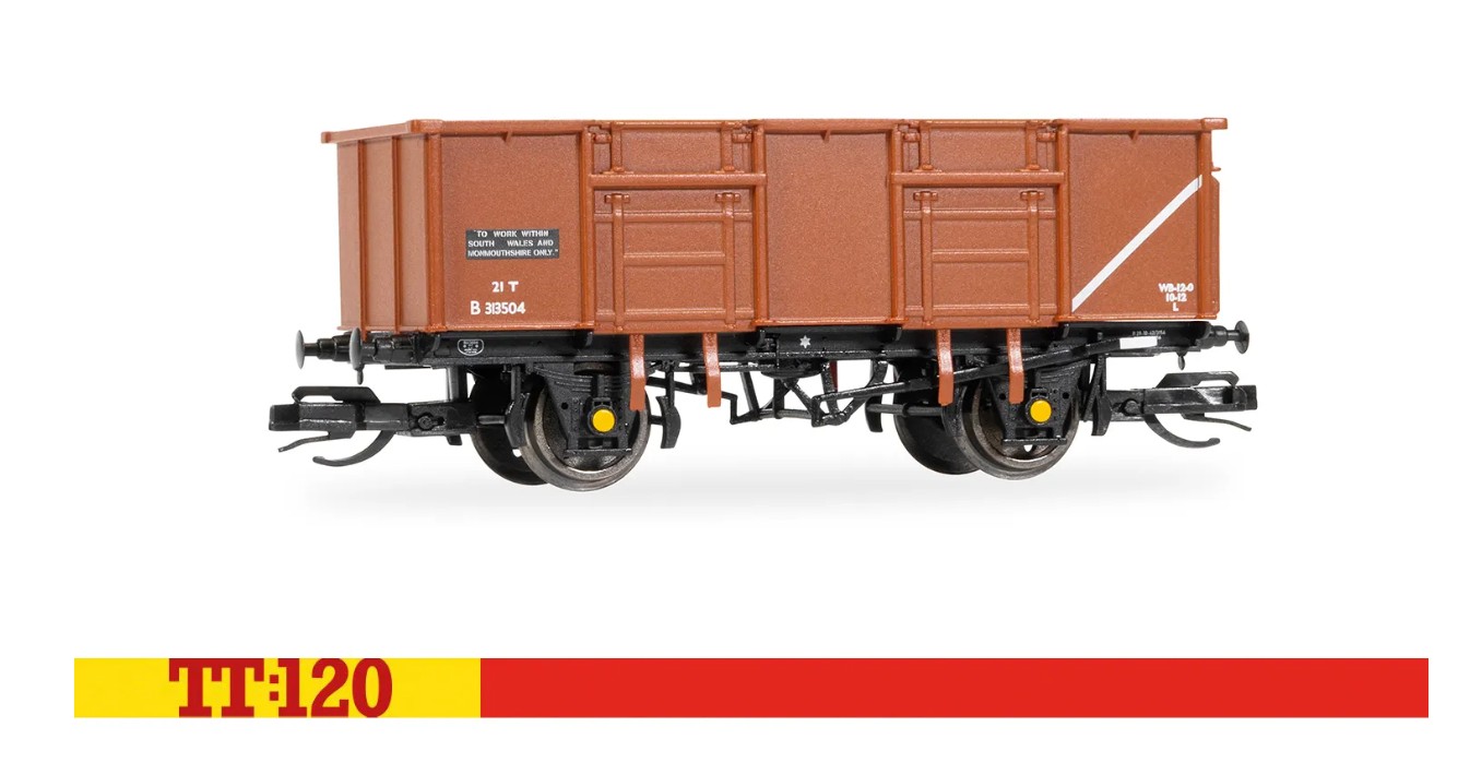 Hornby TT6038 BR - 21T Mineral Wagon - B313504 1:120 Spur TT NEU