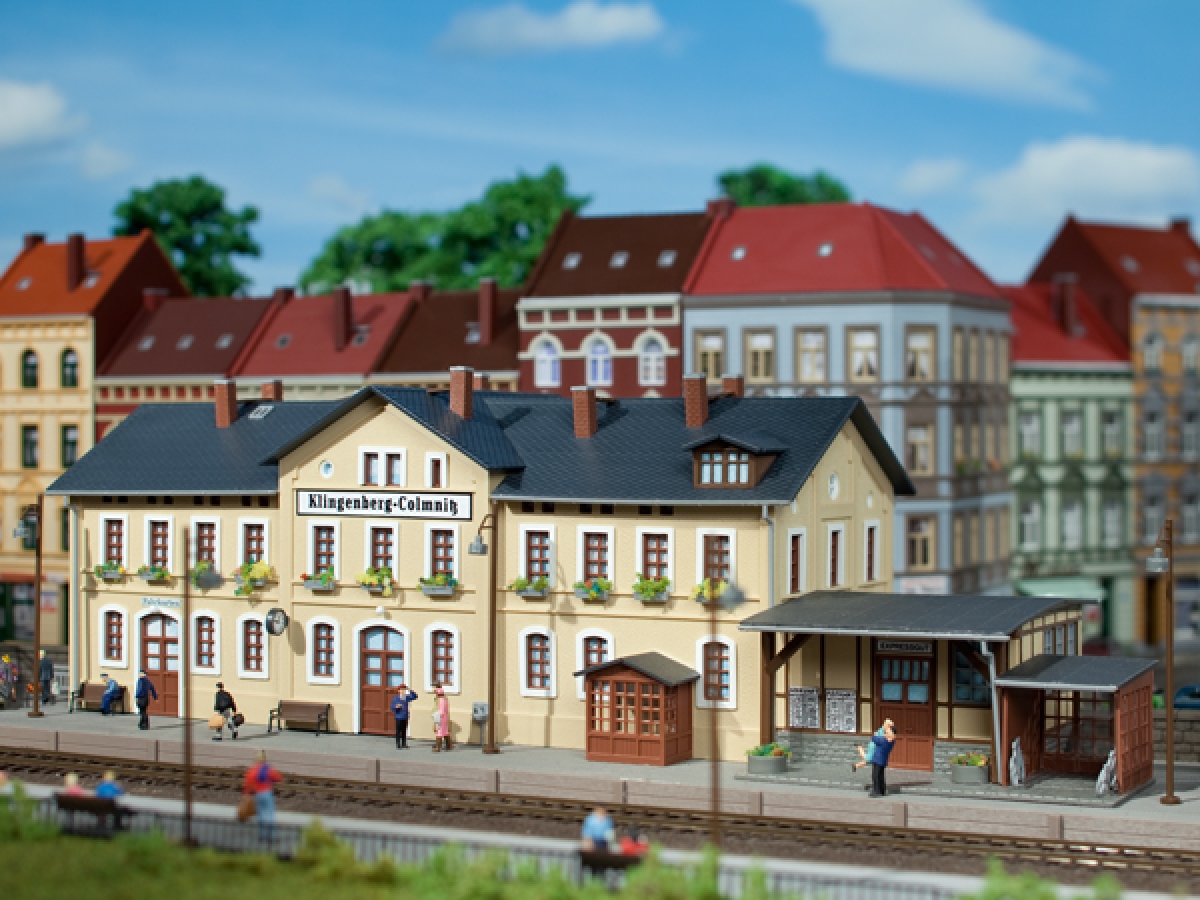 Auhagen 11346 Bahnhof Klingenberg-Colmnitz - Spur H0 - Bausatz - Neu