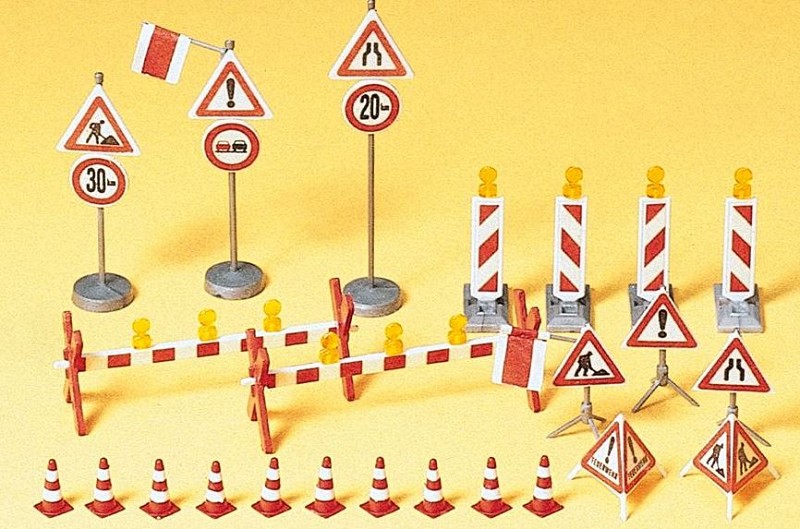 Preiser 17176 Ausstattungselemente Baustellenabsperrung