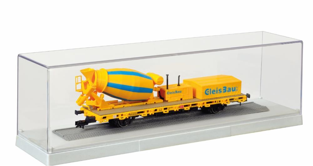 Kibri 12063 Sammler-Vitrine mit Gleis L 24,5 x B 6,0 x H 6,5 cm