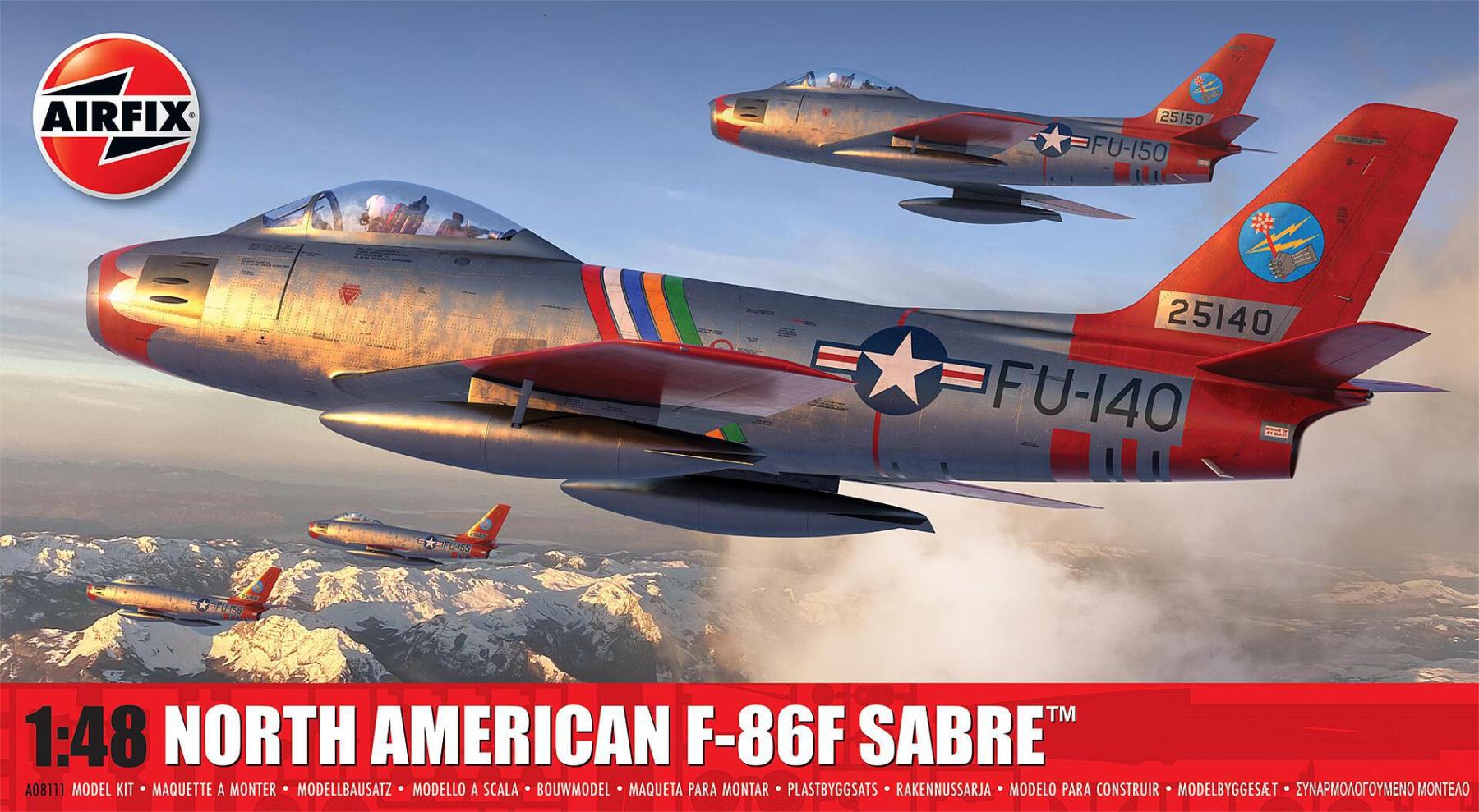 Airfix A08111 North American F-86F Sabre 1:48 Bausatz Neu OVP