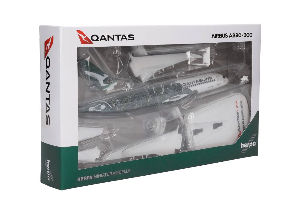 Herpa 614399 QantasLink Airbus A220-300 VH-X4A 1:200 Snap-Fit
