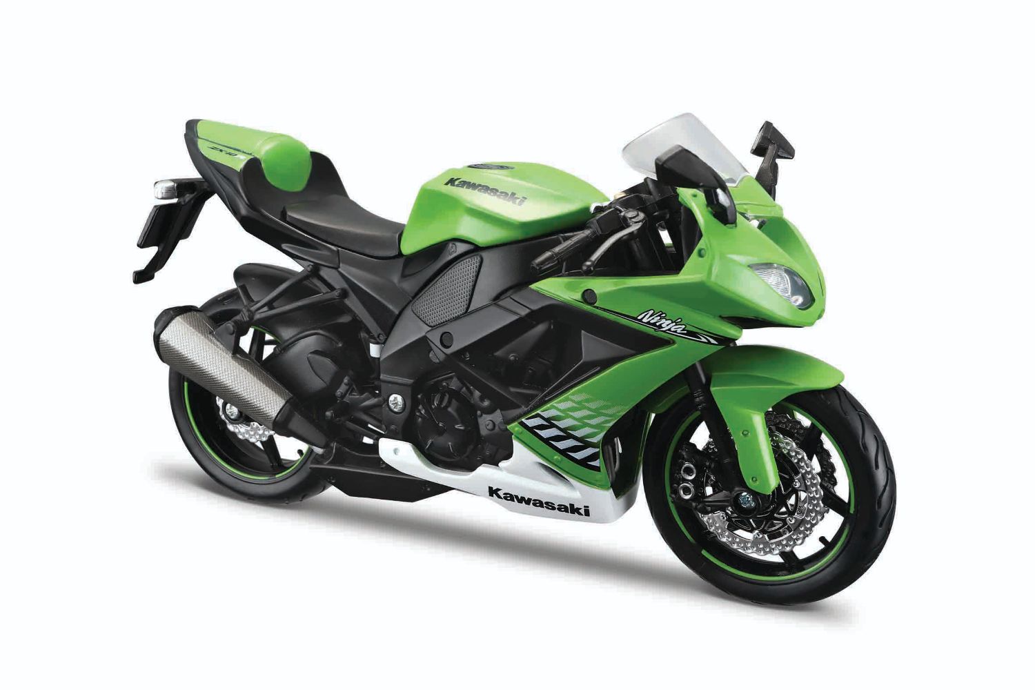 Maisto 31187 Kawasaki Ninja ZX-10R grün 1:12 Standmodell Neu