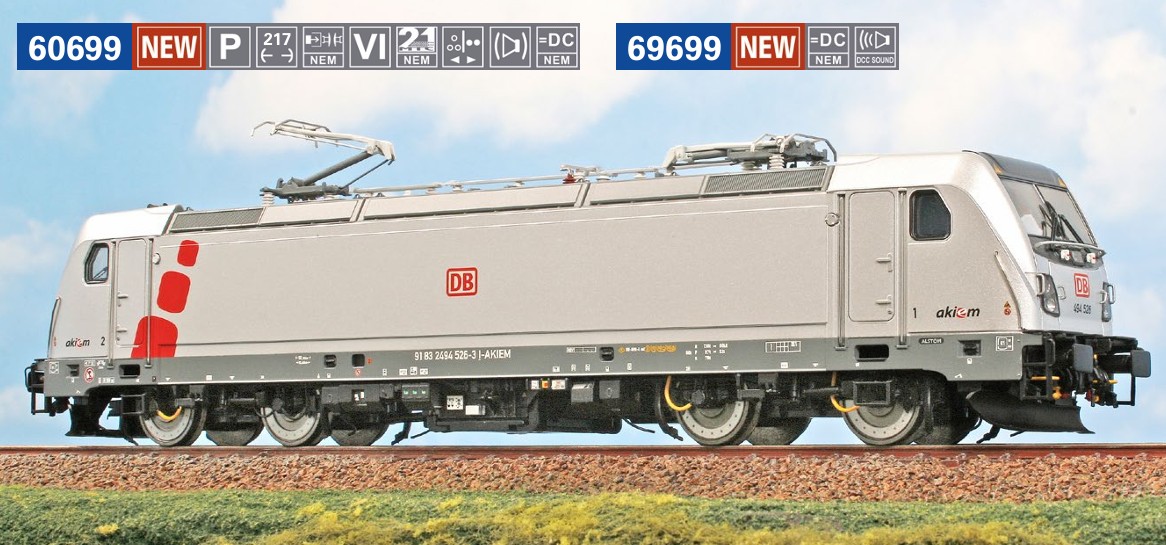 ACME 69699 E-Lok TRAXX 494 526 DB/Akiem 1:87 Spur H0 DCC Snd