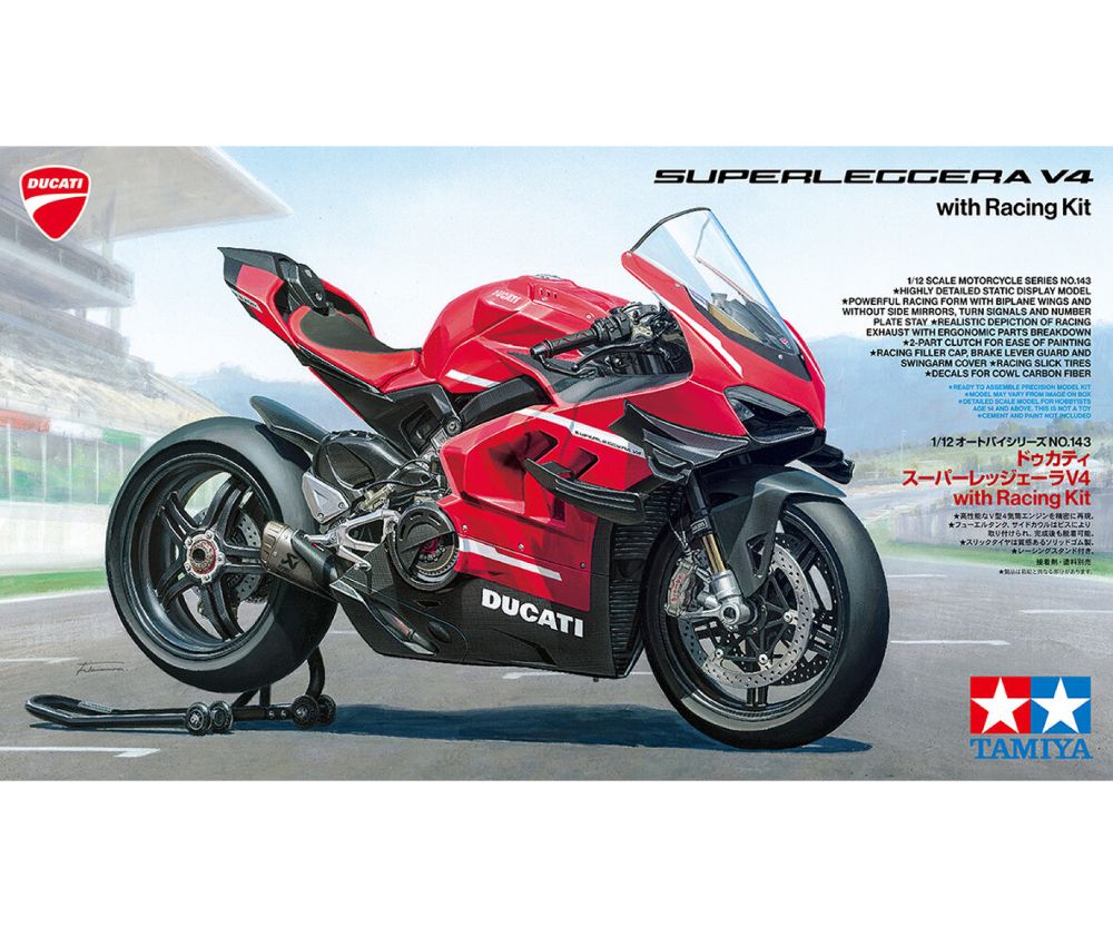 Tamiya 14143 Ducati Superleggera V4 m. Renn-Kit 1:12 Bausatz NEU