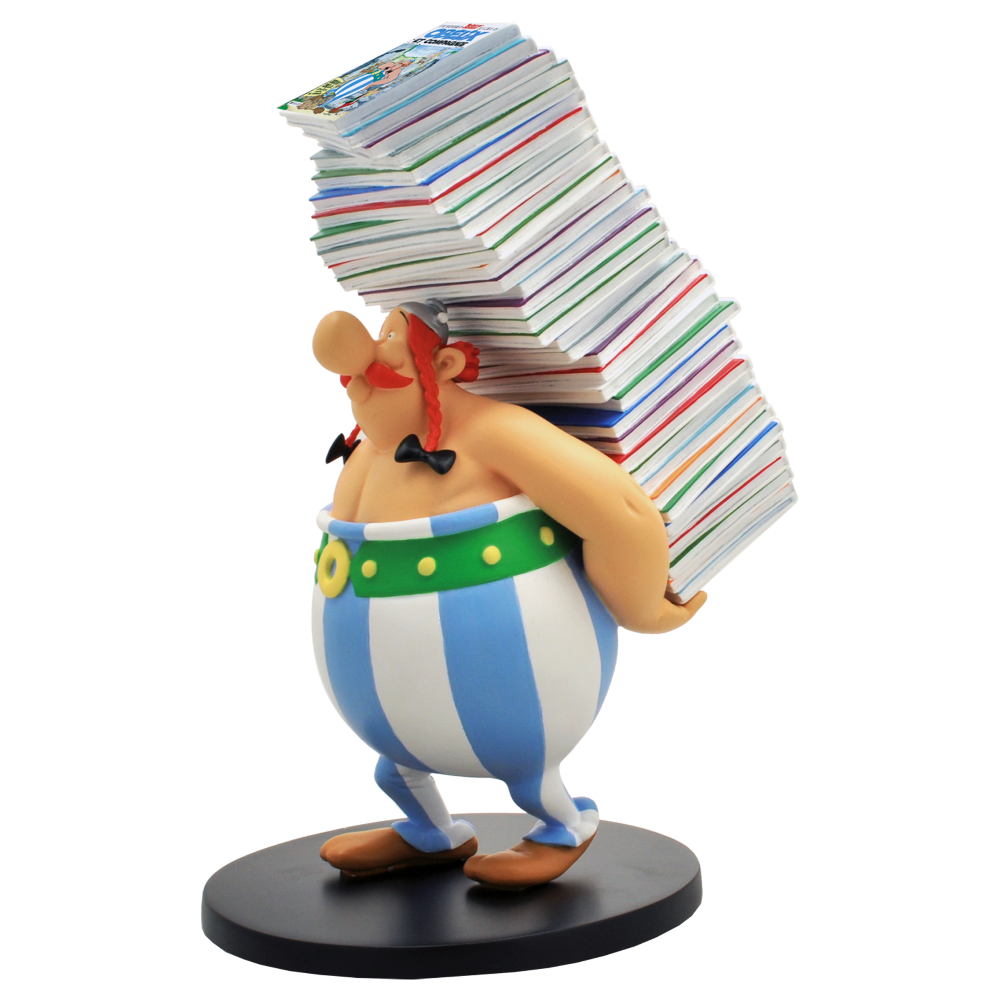 Plastoy 00124 Obelix Stapel Alben 24,6 cm NEU OVP Sammlerfigur