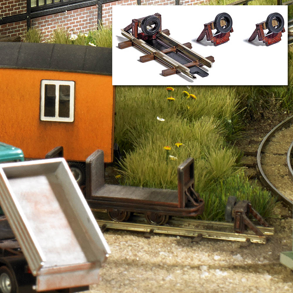Busch 12367 Prellböcke für Feldbahngleise 1:87 Spur H0f Neu OVP