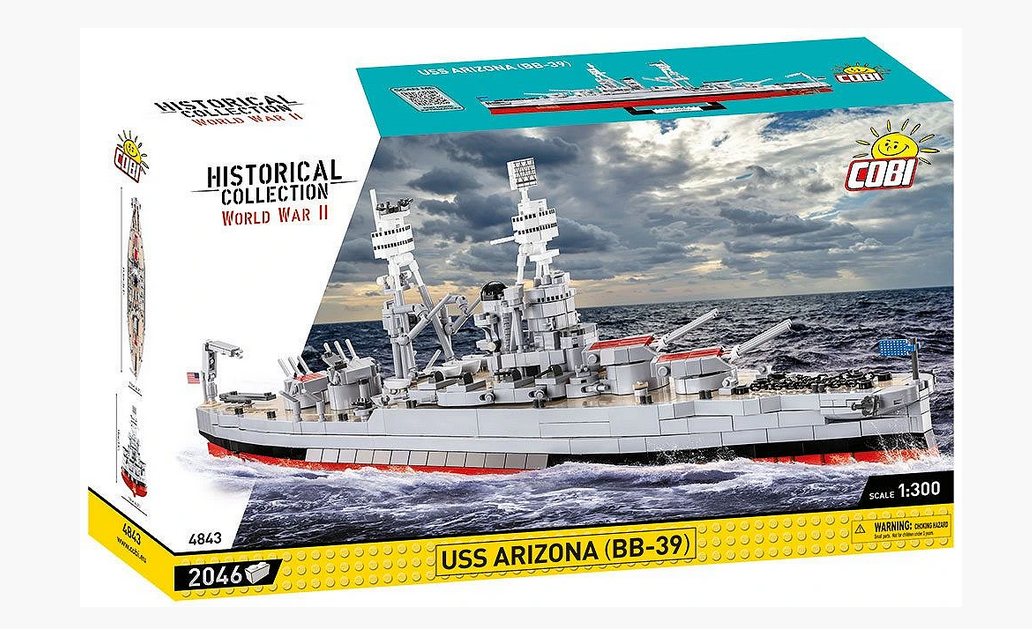 Cobi 4843 USS Arizona (BB-39) 1:300 Bausatz Neu OVP