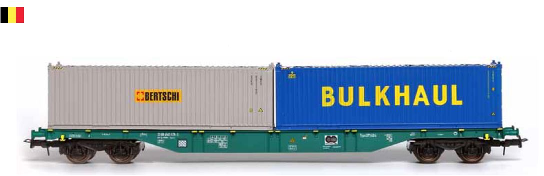 B-Models 54.167 Sgns wagon B-TRW 30ft Bulkcontainers 1:87 Spur H0