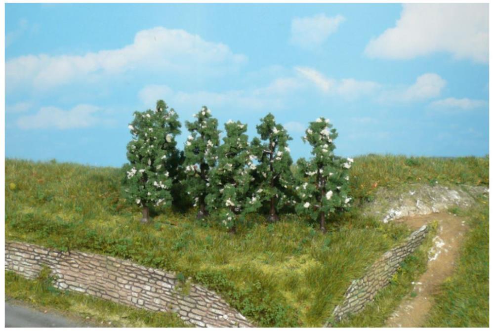 Heki 1172 6 Birnbäume blühend 6 cm - Neu - OVP