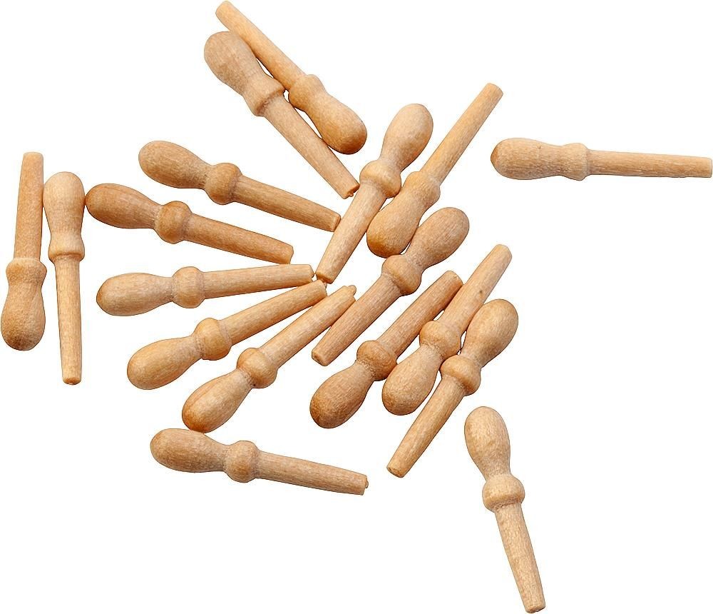 Artesania Latina 8552 Holznägel, Buchsbaum, 14 mm, 18 Stück