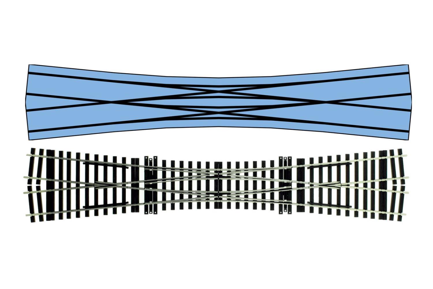 Lenz 45033-01 DKW Handweiche 1:45 Spur 0 Neu OVP
