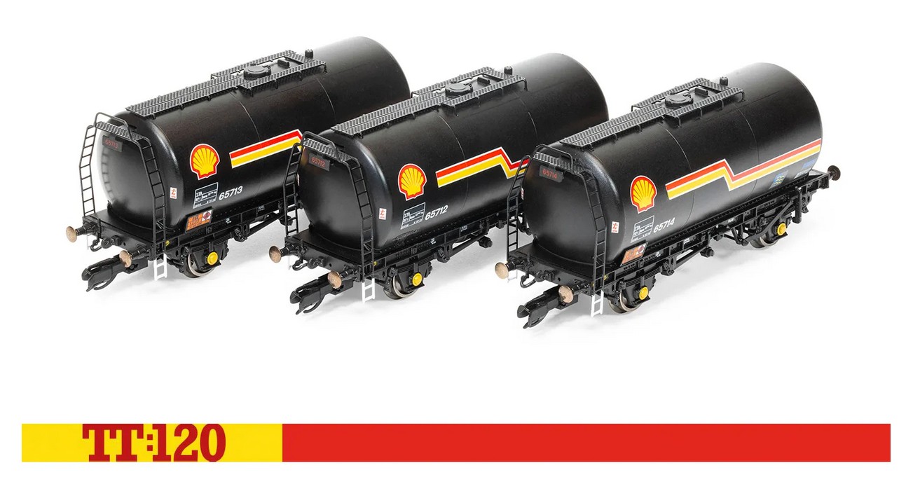 Hornby TT6035 Shell - TTA 35T Tank Wagon - Triple Pack 1:120 Spur TT