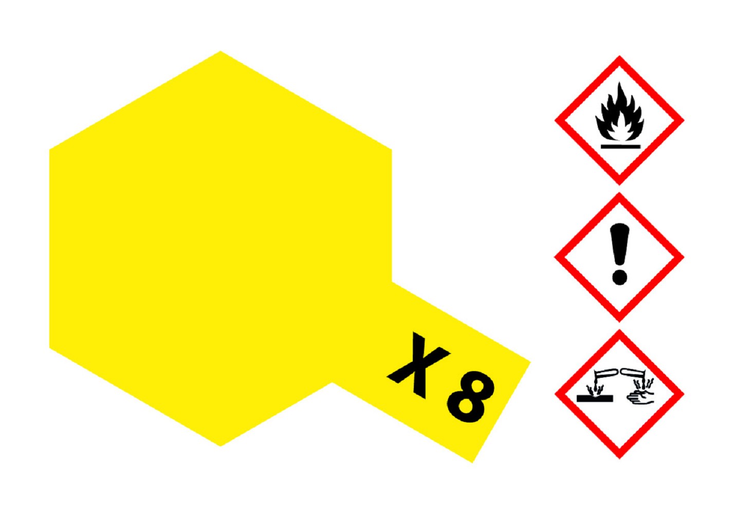 Tamiya 81008 X-8 Zitronen-Gelb glänzend 23 ml