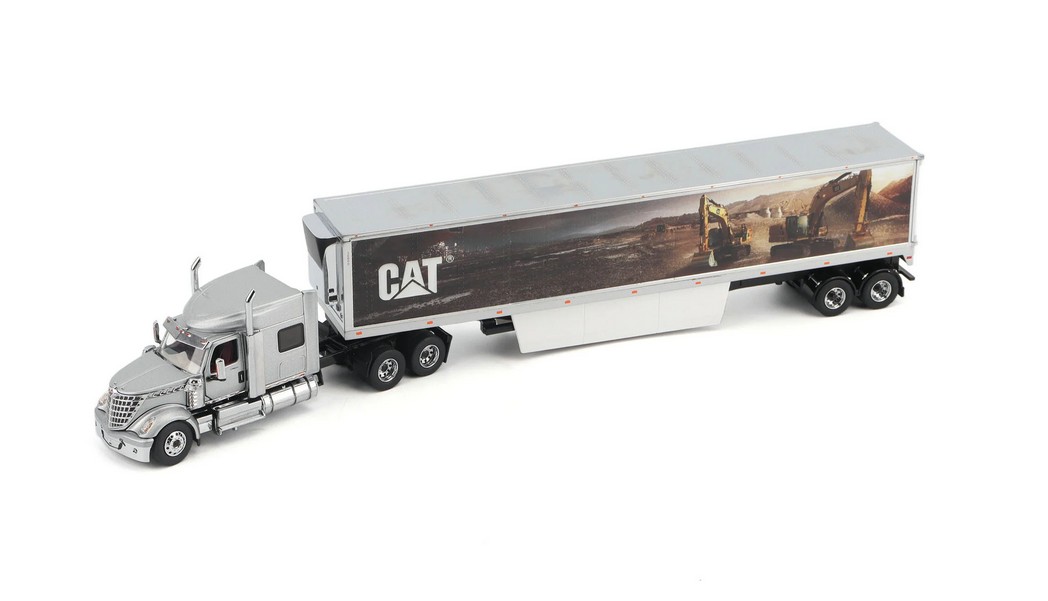 Diecast Masters 85769 International Lonestar Sleeper w/ Cat Mural Trailer 1:50
