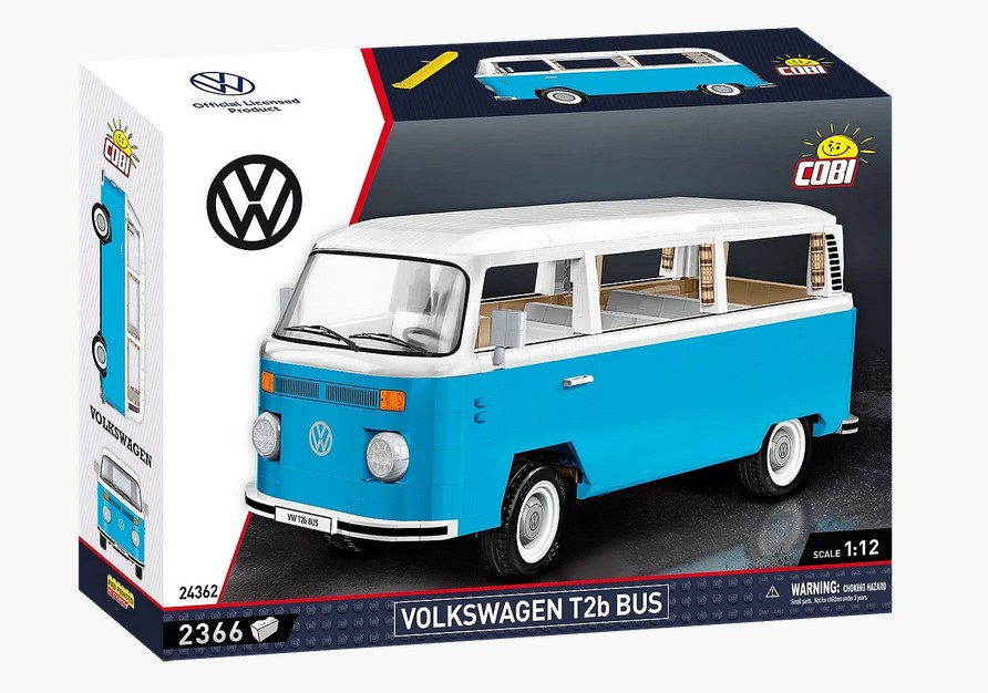 Cobi 24362 Volkswagen T2b Bus 1:12 Modellbausatz Neu OVP