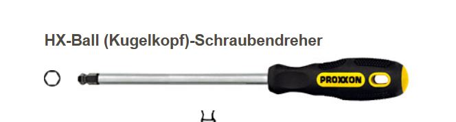 Proxxon 22210 FLEX-DOT HX4-Ball Kugelkopf-Schraubendreher